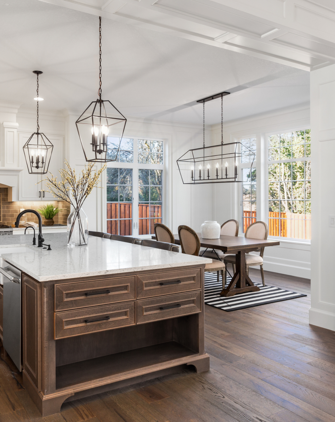 installed hardwood flooring in home